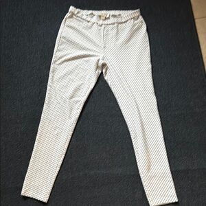 Michael Kors White and
Black Polka Dot Pants Size M.